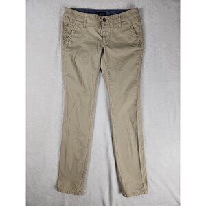 American Eagle Womens Jeans Size 00 REG‎ Skinny Stretch Tan 28"x31"